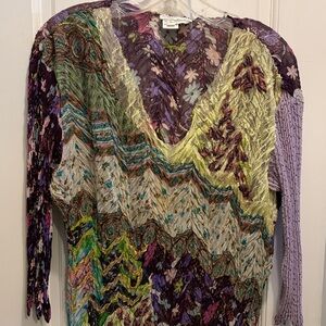 Alberto Makali Abstract Zig Zag Top